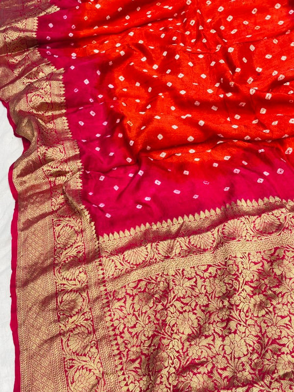 Banarai Bhandej Saree