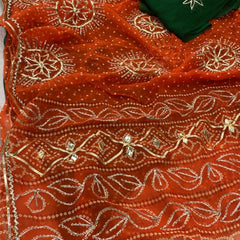 Gota Bhandej Saree