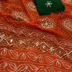 Gota Bhandej Saree
