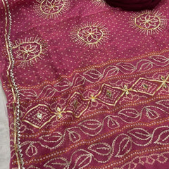 Gota Bhandej Saree