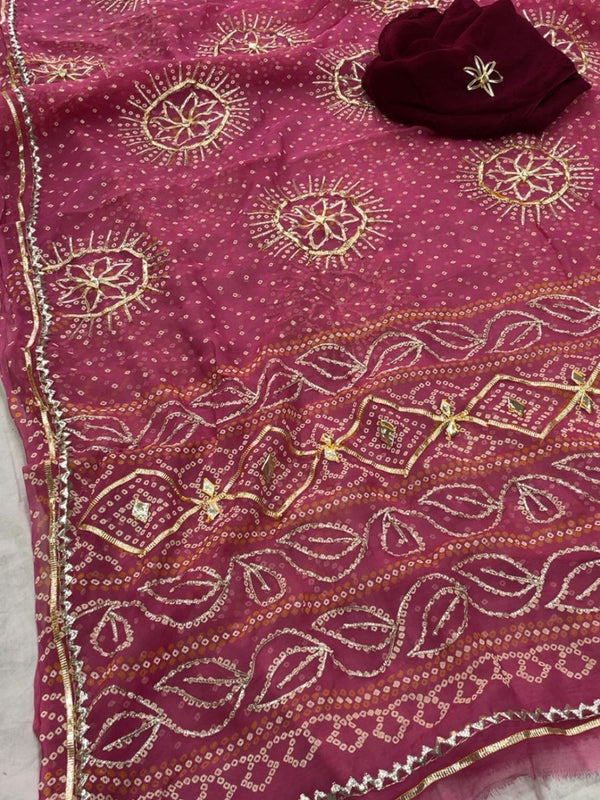 Gota Bhandej Saree