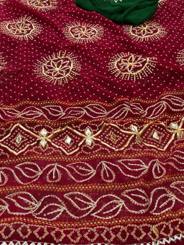 Gota Bhandej Saree