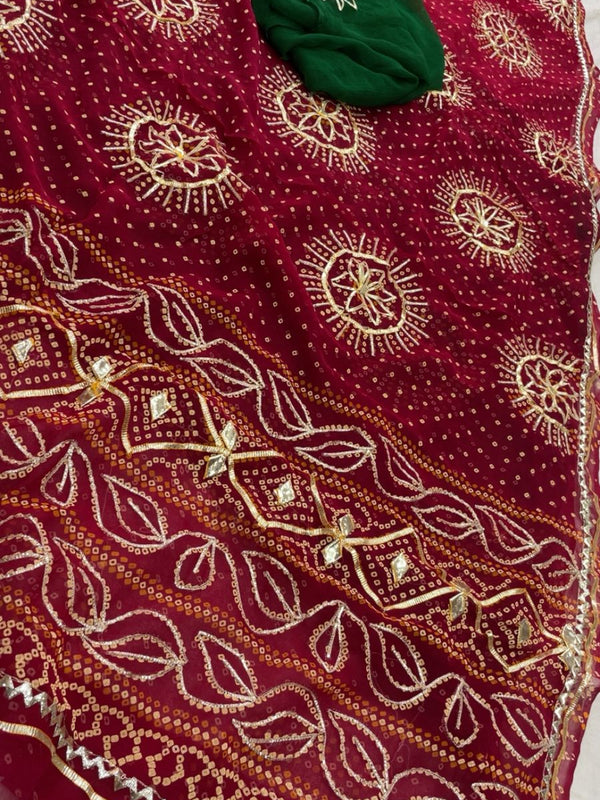 Gota Bhandej Saree