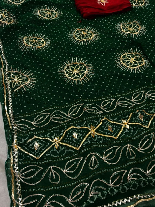 Gota Bhandej Saree