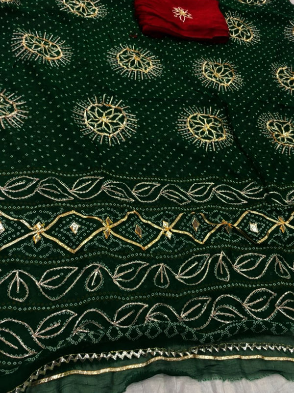 Gota Bhandej Saree