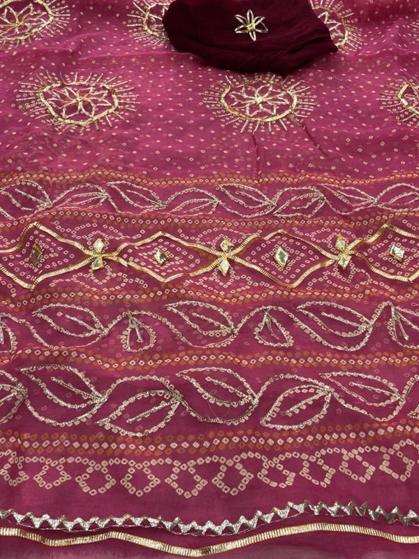 Gota Bhandej Saree