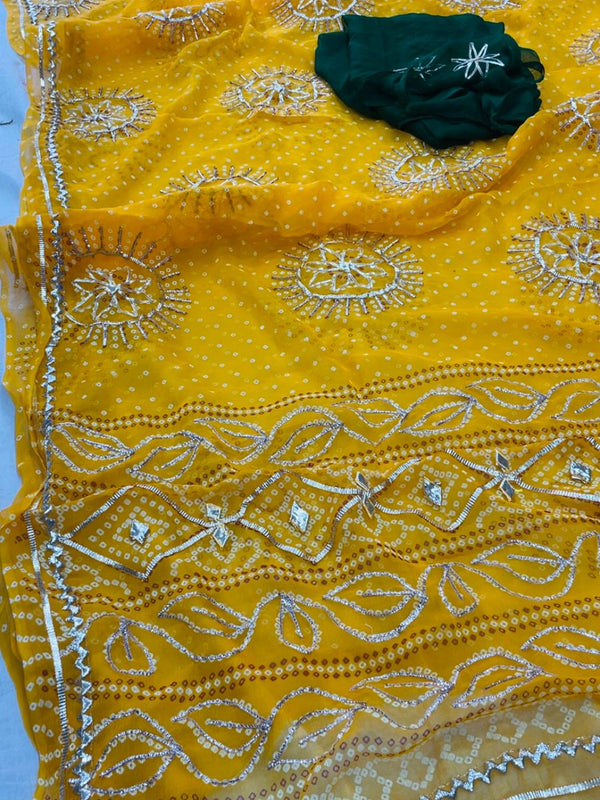 Gota Bhandej Saree