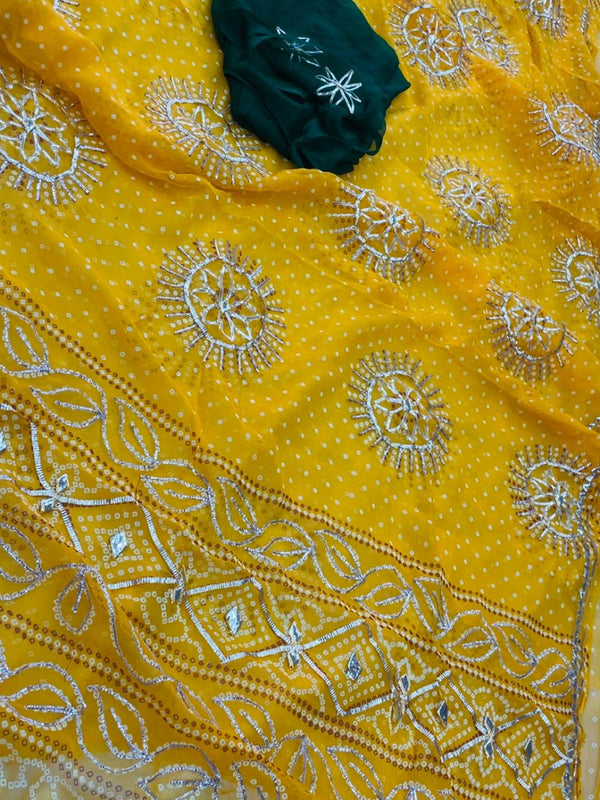 Gota Bhandej Saree