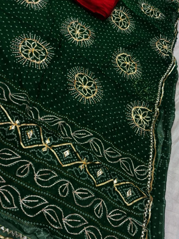 Gota Bhandej Saree