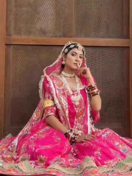 Royal Georgette Rajwadi Lehenga