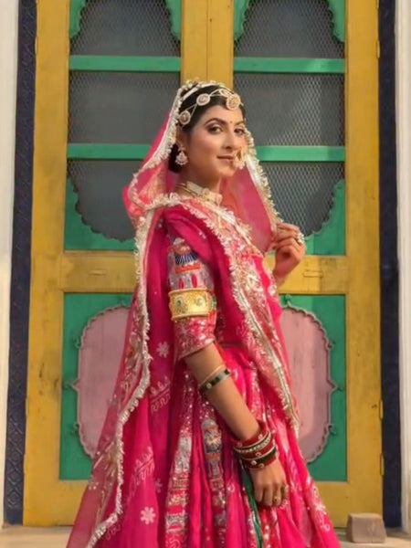 Royal Georgette Rajwadi Lehenga