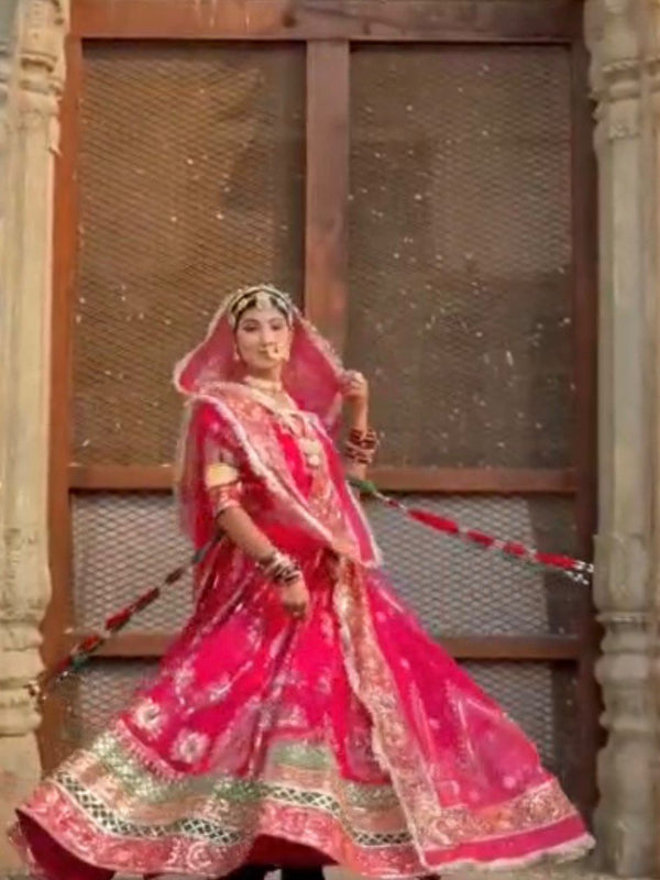 Royal Georgette Rajwadi Lehenga