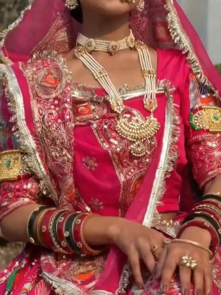 Royal Georgette Rajwadi Lehenga