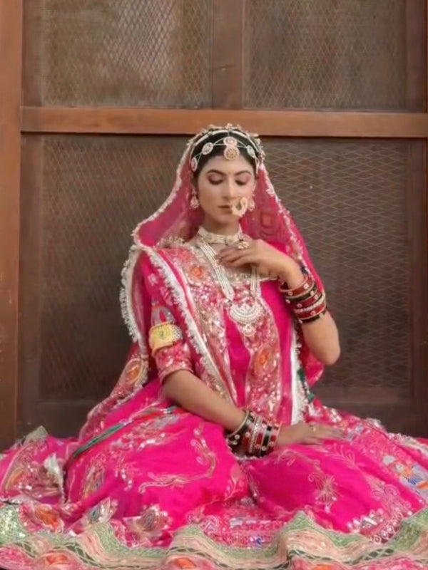Royal Georgette Rajwadi Lehenga