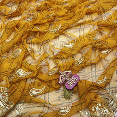 Royal Georgette Aari Taari Bhandej Saree
