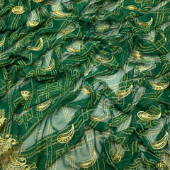 Royal Georgette Aari Taari Bhandej Saree