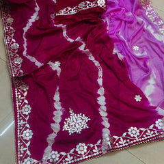 Chinon Leheriya Gota Patti Saree