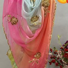 Semi Chiffon Gota Saree