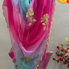 Semi Chiffon Gota Saree