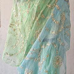 Semi Chiffon Gota Jal Saree