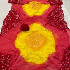 Semi Chiffon Bhandej Saree