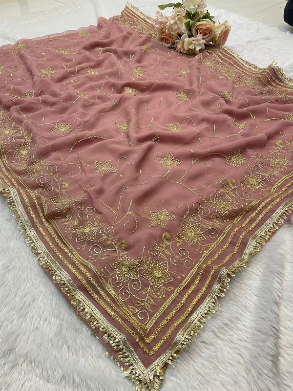 TARA SITARA KATDANA Georgette Saree
