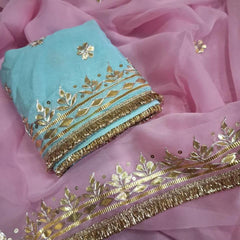 Semi Chiffon Bhandej Saree