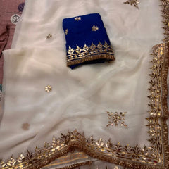Semi Chiffon Bhandej Saree