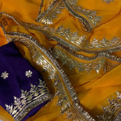 Semi Chiffon Bhandej Saree