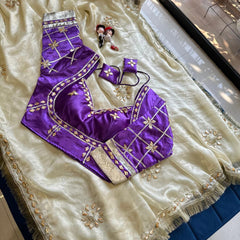 Frendi Silk Frill Saree With Aangi Blouse