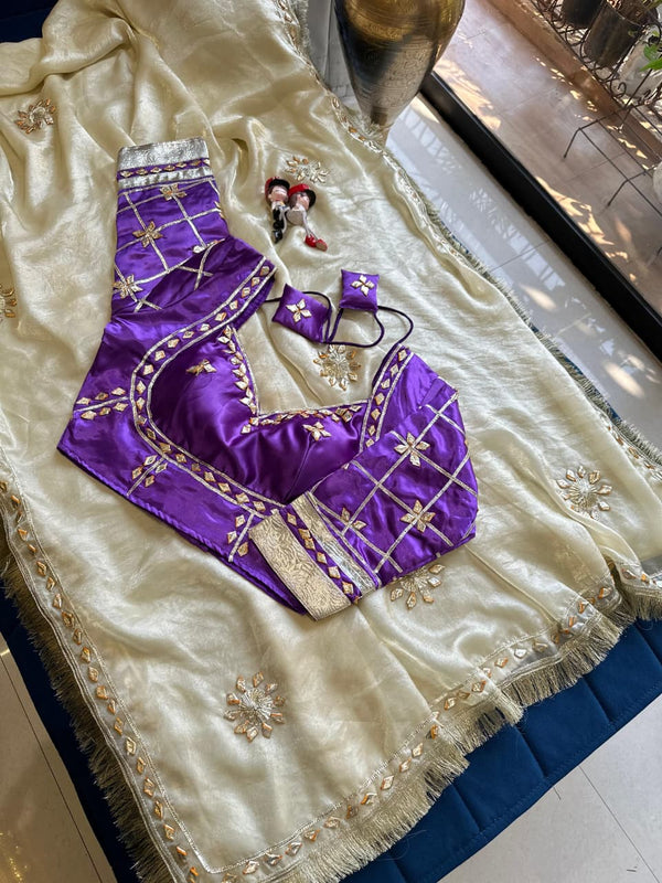 Frendi Silk Frill Saree With Aangi Blouse