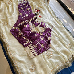 Frendi Silk Frill Saree With Aangi Blouse