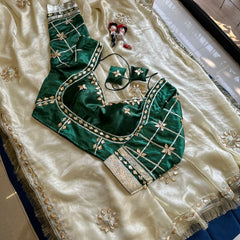 Frendi Silk Frill Saree With Aangi Blouse