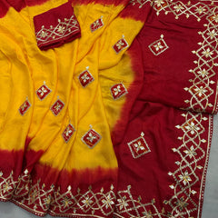 Pure Upada Silk Gota Saree