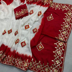 Pure Upada Silk Gota Saree