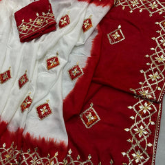 Pure Upada Silk Gota Saree
