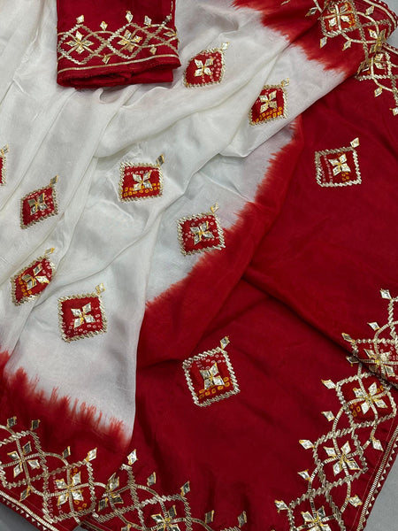 Pure Upada Silk Gota Saree