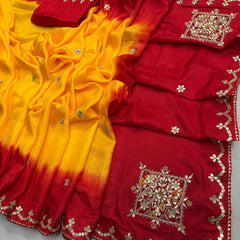Pure Upada Silk Gota Saree