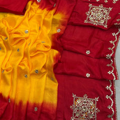 Pure Upada Silk Gota Saree
