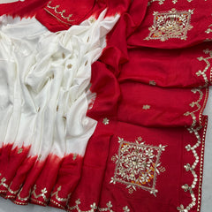Pure Upada Silk Gota Saree
