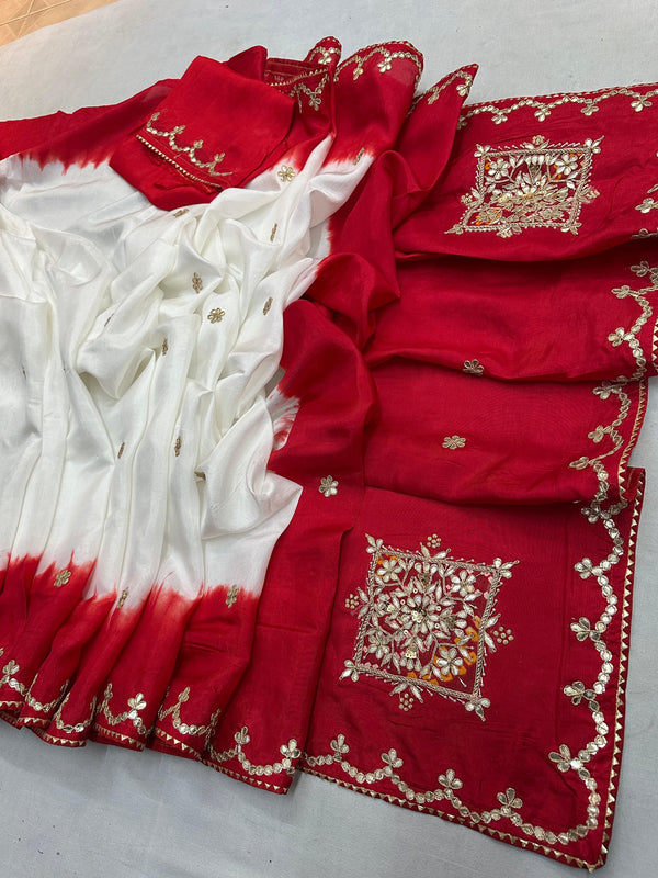 Pure Upada Silk Gota Saree