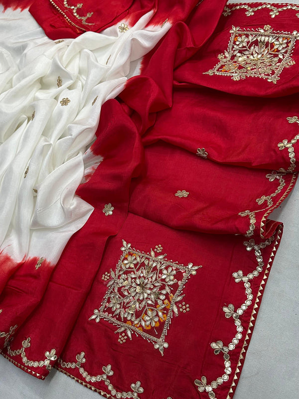 Pure Upada Silk Gota Saree