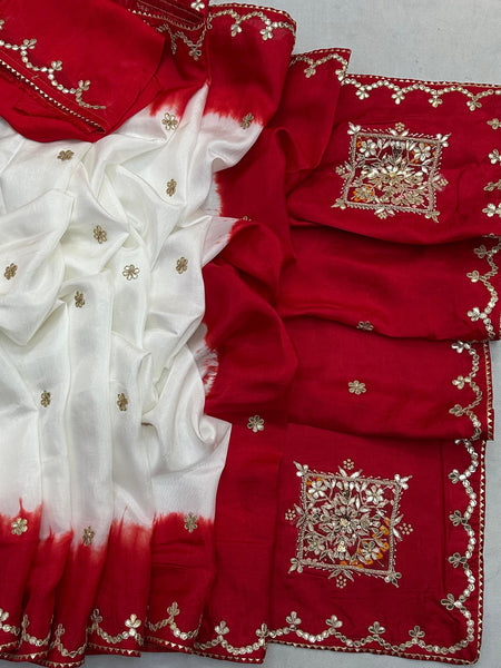Pure Upada Silk Gota Saree