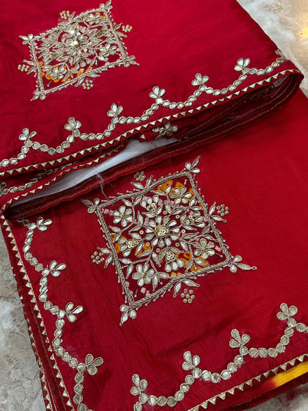 Pure Upada Silk Gota Saree