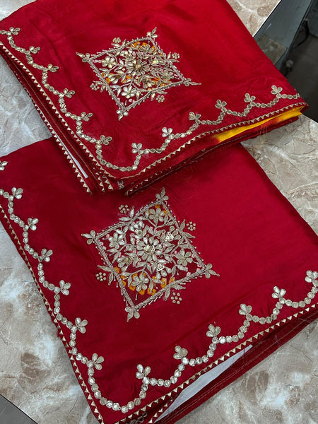 Pure Upada Silk Gota Saree