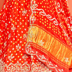 Modal Gajji Bandhej Lehenga