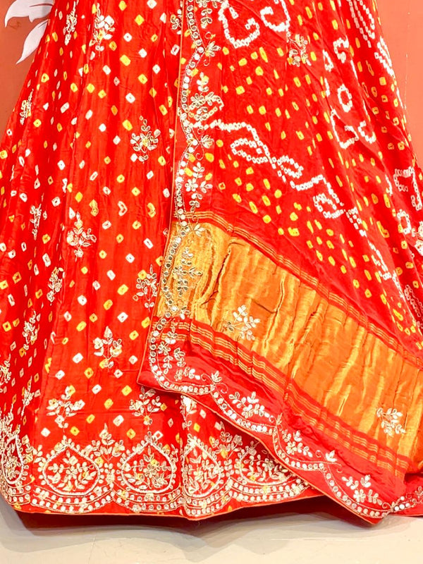 Modal Gajji Bandhej Lehenga