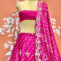 Modal Gajji Bandhej Lehenga