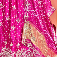 Modal Gajji Bandhej Lehenga