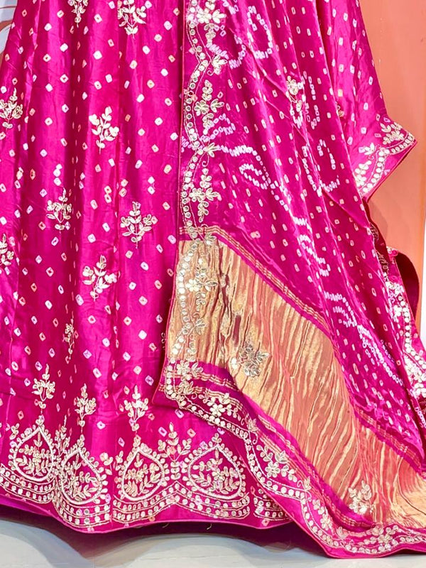 Modal Gajji Bandhej Lehenga